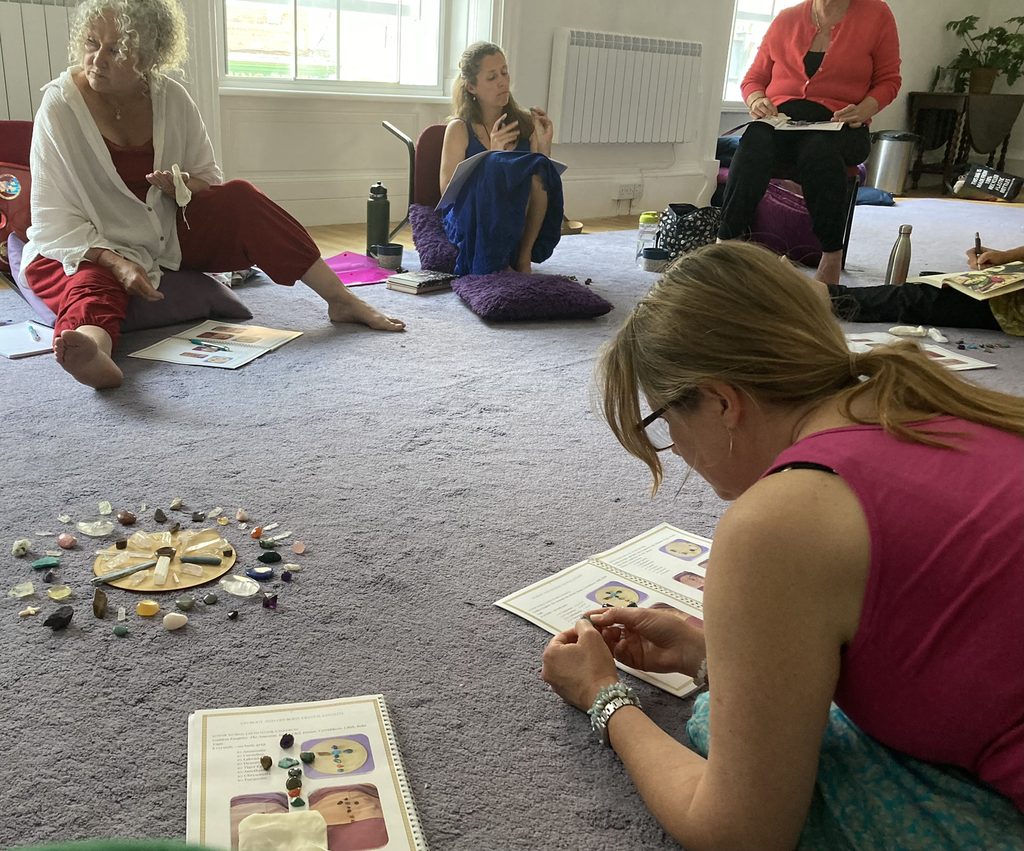 Crystal Healing for the Womb practitioner training at the Sanctuary of Sophia